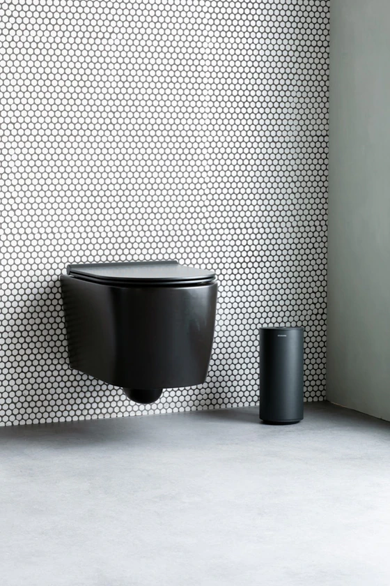 Toilettenpapierhalter Wandmontage brabantia MindSet Schwarz