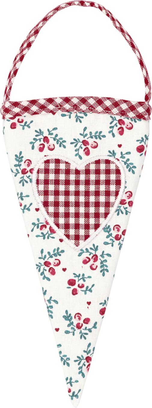 Stoffservietten-Set Greengate Belia Weiß 2er – 100% Baumwolle