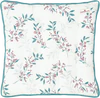 Sitzkissen Greengate Julani Weiß Floral 40x40 Baumwolle