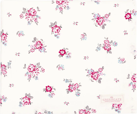 Tischdecke Greengate Elba Weiß 145x250cm Baumwolle