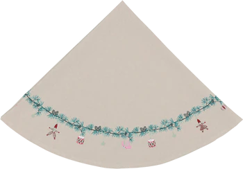 Runde Tischdecke Greengate Juana Sand 100x100cm Baumwolle