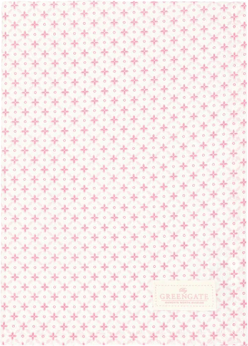 Geschirrtuch Greengate Enya pale pink – 100% Baumwolle, saugfähig