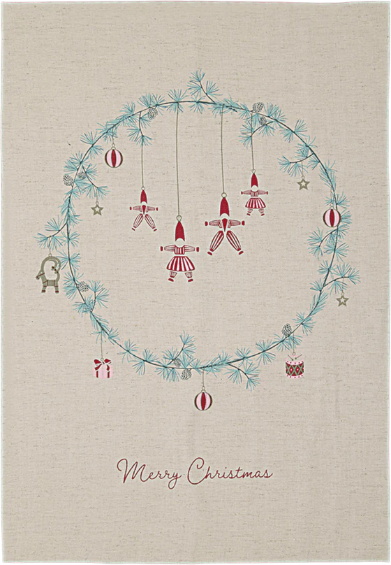 Geschirrtuch Greengate Juana Sand 100% Baumwolle Saugstark