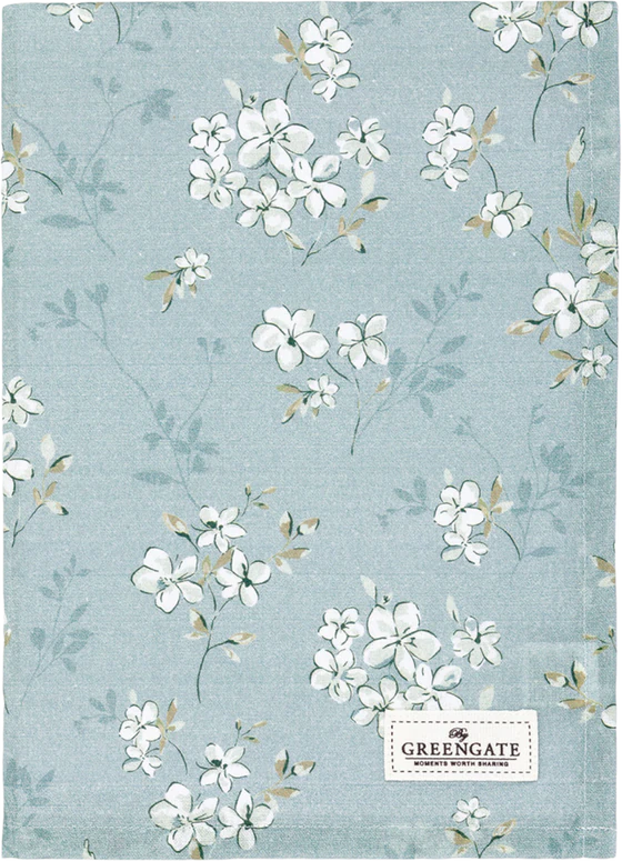 Geschirrtuch Greengate Aubrey Ice Blue – 100 % Baumwolle Saugfähig