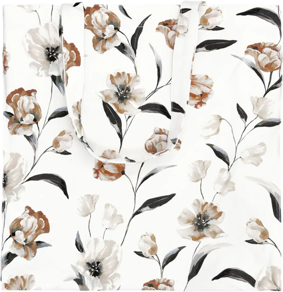 Tragetasche Baumwolle Greengate Eliana Weiß – Floral & Umweltfreundlich