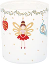 Teelichthalter Glas Greengate Cindarella Xmas Weiß klein