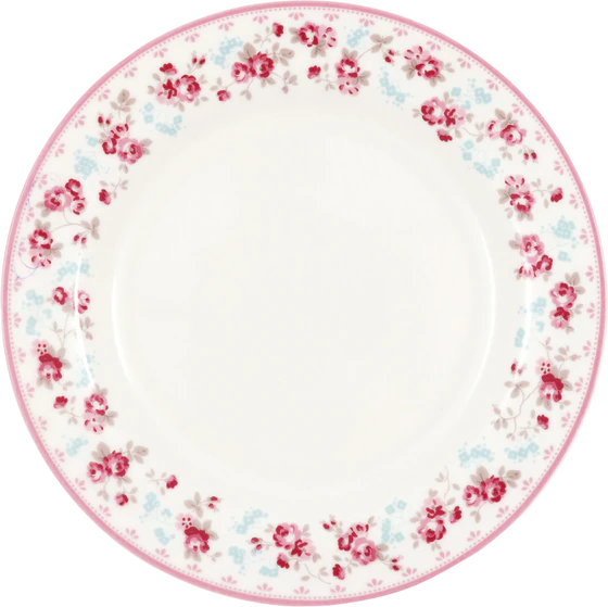 Speiseteller Greengate Elsy White – Steinzeug, Mikrowellengeeignet