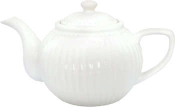 Teekanne Greengate Alice Weiß 1,5L – Steinzeug & Spülmaschinenfest