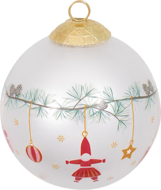 Trinkglas Greengate Juana Weiß – Handgefertigt Unikat Glas