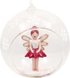 Weihnachtsbaumkugel Greengate Ballerina Gold-Glanz Glas 8cm