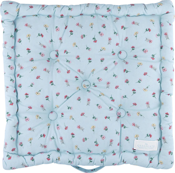 Sitzkissen Baumwolle Greengate Lianca Blau – Florales Design