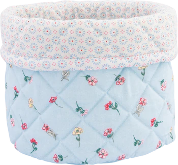 Brotkorb aus Stoff Greengate Lianca hellblau – 100% Baumwolle