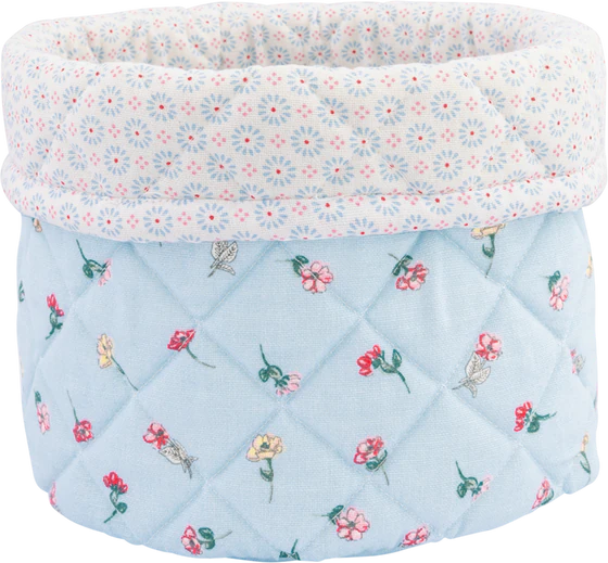 Brotkorb aus Stoff Greengate Lianca hellblau – 100% Baumwolle