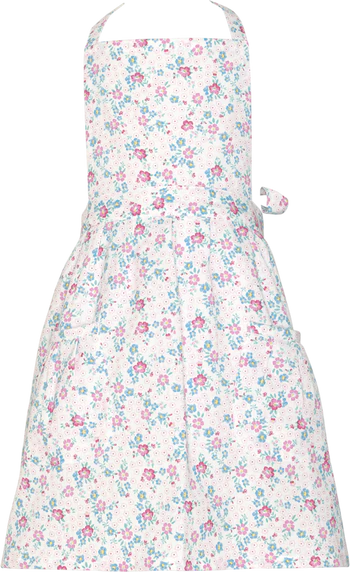 Kinderschürze Greengate Allyna Weiß – 100% Baumwolle, Verstellbar