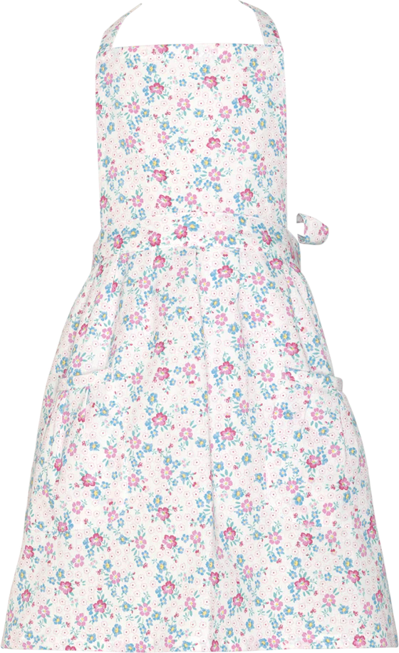 Kinderschürze Greengate Allyna Weiß – 100% Baumwolle, Verstellbar