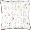 Sitzkissen Greengate Venissa Weiß Floral 40x40 Baumwolle