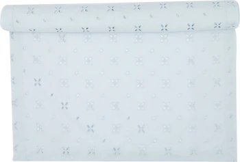 Tischläufer Greengate Lace Hellblau 50x150cm Baumwolle