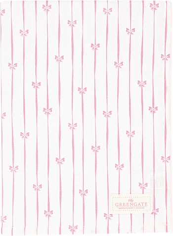 Geschirrtuch Greengate Dolobella blassrosa – 100% Baumwolle