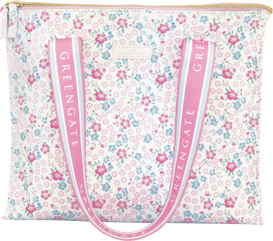 Kühltasche Greengate Allyna Weiß – Oilcloth & Isolierung