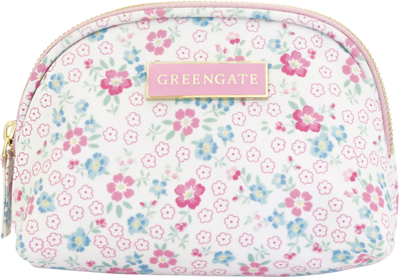 Kosmetiktasche Halbmond Greengate Allyna Weiß Klein – Wasserabweisend