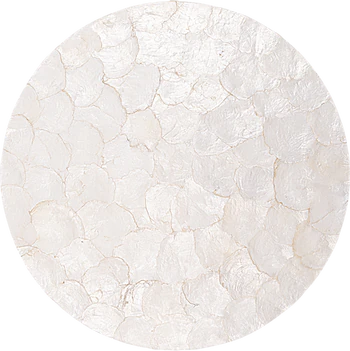 Runder Tischset Greengate White Pearl – Handgefertigt, Unikat