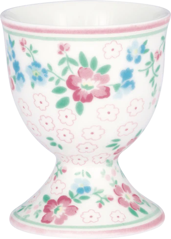 Eierbecher Greengate Allyna White – Handbemalt & Spülmaschinenfest