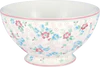 Müslischale Greengate Allyna Weiß – Steinzeug, floral, XL