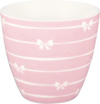 Latte-Becher Greengate Dolobella Pale Pink – Steinzeug Unikat