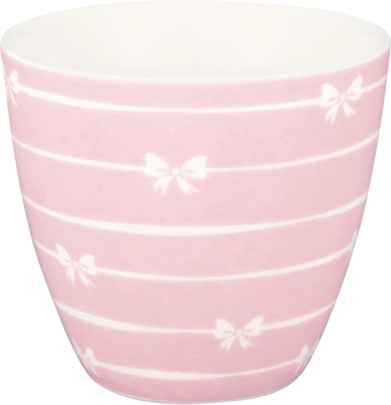 Latte-Becher Greengate Dolobella Pale Pink – Steinzeug Unikat