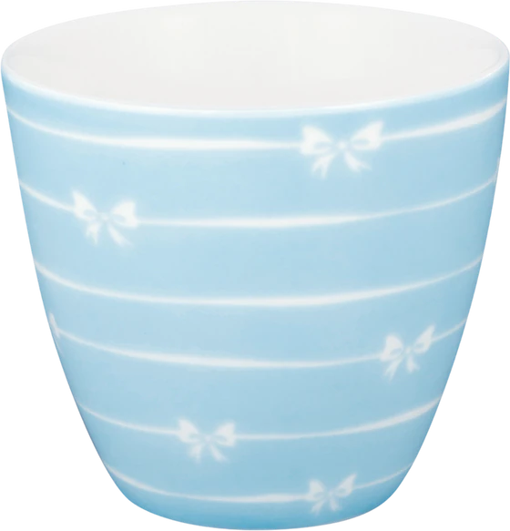 Latte-Becher Greengate Dolobella Blau – Steinzeug spülmaschinenfest