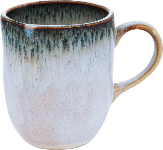 Kaffeebecher Steingut Greengate Philine grau – Spülmaschinenfest
