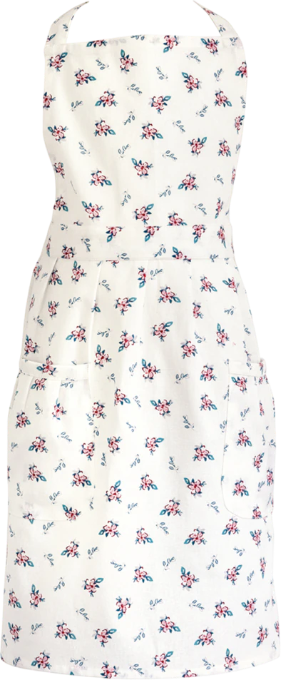 Kinderschürze Greengate Jalia Weiß – 100% Baumwolle, Florales Design