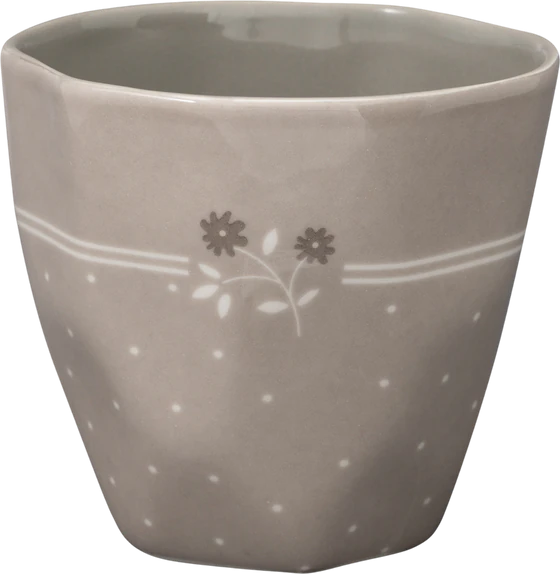Latte-Becher Greengate Elements Eileen grau – Steinzeug skandinavisch