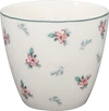 Kaffeebecher Greengate Jalia Weiß – Florales Steingut Design