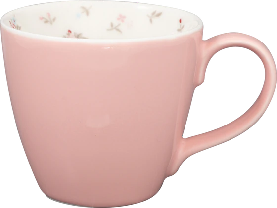 Kaffeebecher Greengate Junia zartrosa Steinzeug floral 300ml