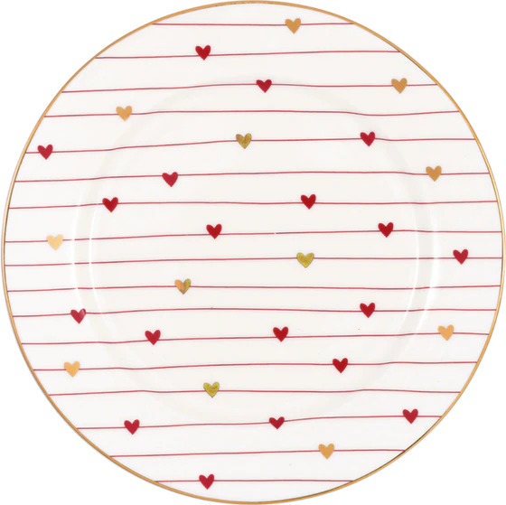 Dessertteller Greengate Grace Weiß – Handgefertigt & Unikat