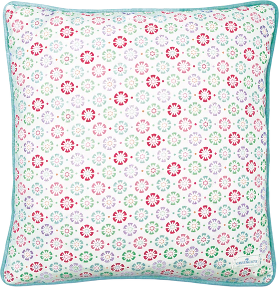 Kissenhülle Greengate Divia Weiß 40x40cm Baumwolle Floral