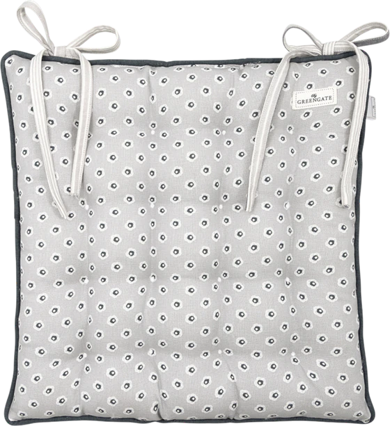 Sitzkissen Greengate Malia Grau 40x40 cm Baumwolle Skandi
