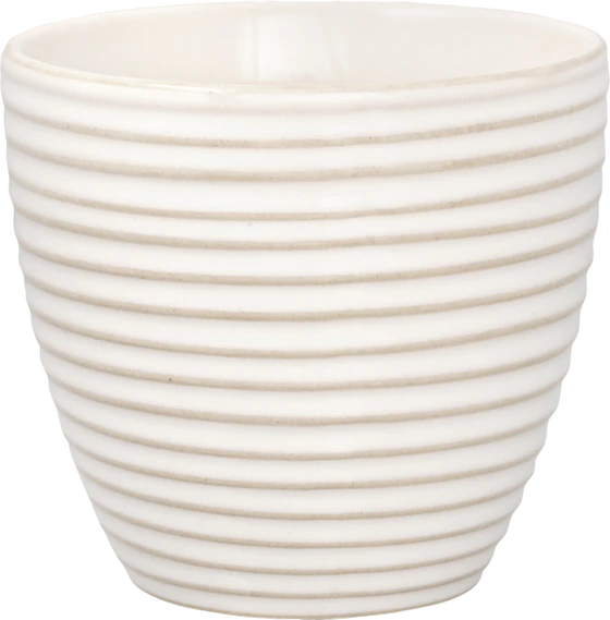 Kaffeebecher Greengate Dunes Weiß – Steingut, Spülmaschinenfest