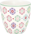 Kleine Latte-Tasse Greengate Rike Weiß – Handgefertigt Unikat