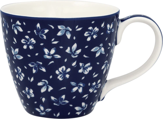 Kaffeebecher Greengate Dahla Blue – Steinzeug Unikat 300ml
