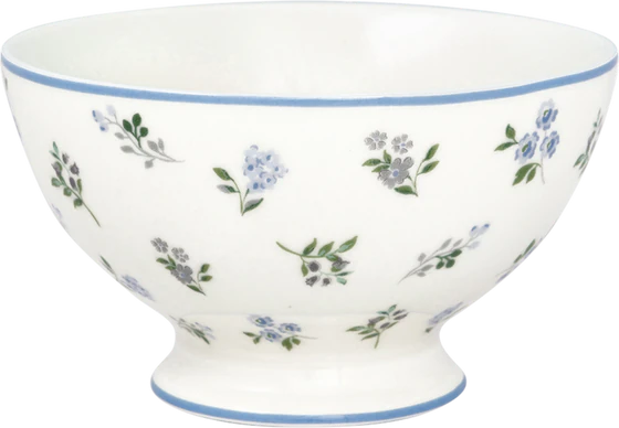 Suppenschale Greengate Christina Weiß – Steinzeug, floral, 400ml