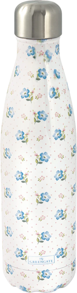 Isolier-Trinkflasche Greengate Rosalia 500ml Weiß Edelstahl