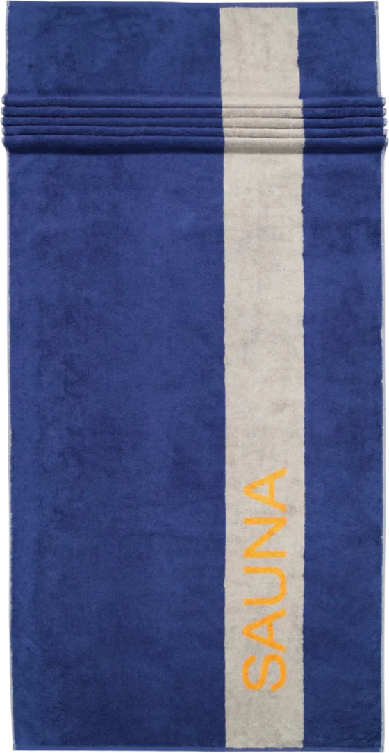 Saunatuch Cawö 6238-13 navy – Saugfähig & Allergikerfreundlich