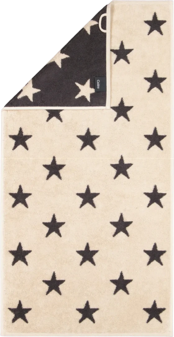 Handtuch Cawö New Stars 6260-37 beige basalt – Weich & saugfähig