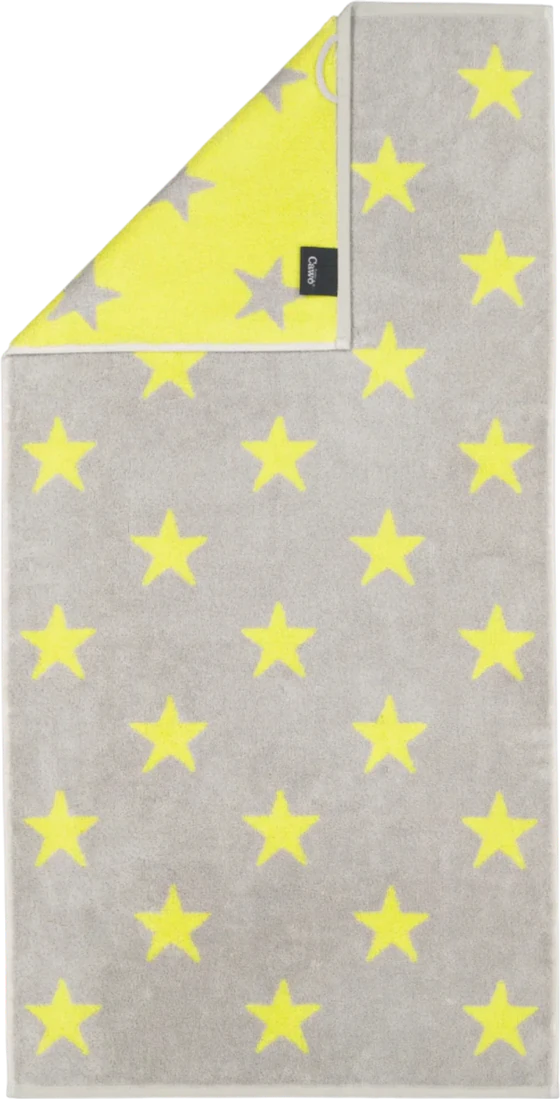 Handtuch Cawö New Stars 6260-75 Platin Lime Baumwolle