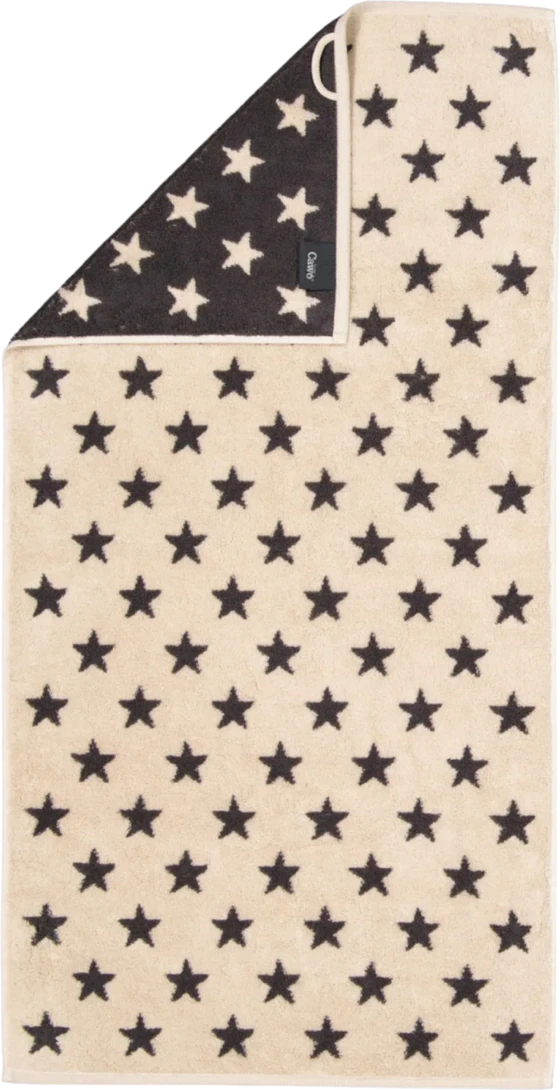 Handtuch Cawö New Stars 6261-37 Beige Basalt Baumwolle