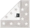 Handtuch Cawö New Stars 6261-76 Platin/Weiß Baumwolle