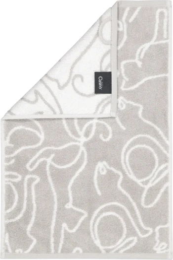 Handtuch Cawö Cute Cats 6264-76 platin/weiß Baumwolle