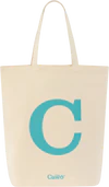 Einkaufstasche Cawö Shopper 55705 natur/türkis Baumwolle
